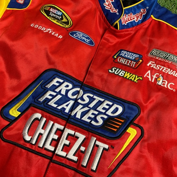 Chase Authentics Nascar Jacket Large Kelloggs Tony The Tiger Ford Cheez-it - Picture 3 of 13